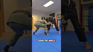 EASY ANKLE PICK TAKEDOWN bjj gibjj jiujitsu martialarts ufc fyp [upl. by Otit199]