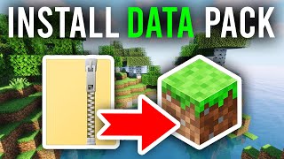 How To Install Data Packs In Minecraft  Install Minecraft Data Packs [upl. by Kcirad]