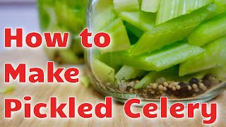 How to Make Pickled Celery  Quick and Easy [upl. by Ronda64]