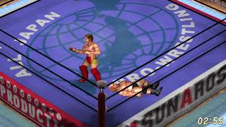 Fire Pro Wrestling World Ryouji Sai vs Yuji Okabayashi [upl. by Leeanne]