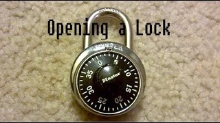 How to Open a Master Lock [upl. by Range]