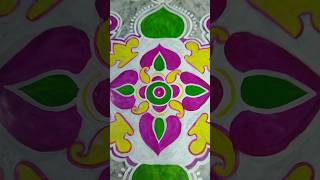 আলপনা মার্বেল মেঝের ওপরHow to draw Alpona on marval floor 🙏♥️shrot viralshort videos [upl. by Schreib]