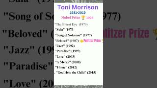 Toni Morrison Major Work English Literature ugcnet tonimorrison [upl. by Ahsemo]