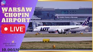 🔴 LIVESTREAM WARSAW CHOPIN AIRPORT 🔴 Lotnisko Warszawa Okecie Na Zywo 30122022 live warsaw [upl. by Meeharbi]