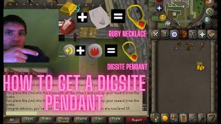 how to make a digsite pendant osrs [upl. by Fillander]