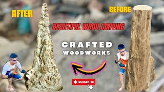 beautiful Crafted Woodworks  Crafted Woodworks ideas  Crafted Woodworks statue [upl. by Ahsaetal]