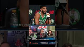 Tatum talks about his offseason at media day After sitting at the Olympics motivation shorts [upl. by Atilrac]