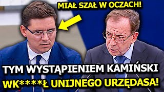 MARIUSZ KAMIŃSKI ROZWŚCIECZYŁ UNIJNEGO POLITYKA SWOIM WYSTĄPIENIEM CHAMSKO WYŁĄCZYŁ MU MIKROFON [upl. by Nadoj]