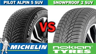 Michelin Pilot Alpin 5 SUV vs Nokian Snowproof 2 SUV 2024 REVIEW [upl. by Grania978]