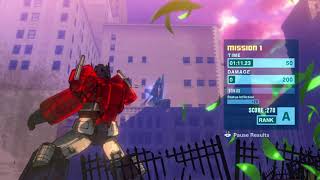 Transformers Devastation Thundercracker Boss Fight No Damage [upl. by Burty]