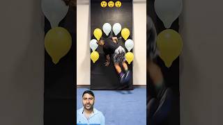 Amazing baloon crossing challenge 😲😲shorts viralshort balloon [upl. by Haziza229]