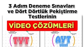 2024 YKS MEB 3 ADIM DENEME ve TESTLERÄ°NÄ°N Video Ã‡Ã¶zÃ¼mleri yks2024 [upl. by Epillihp]