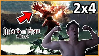 Shingeki no Kyojin Attack on Titan 2x4 REACTION  MAX SWOLE REACTS [upl. by Aninotna]