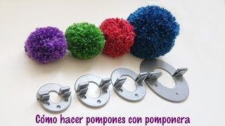 Cómo hacer pompones de lana con pomponera [upl. by Bumgardner280]