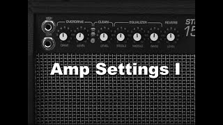 Amp Settings 1  How to get Blues Country Rock and Metal Sounds  First Electric Guitar Lesson [upl. by Garland]