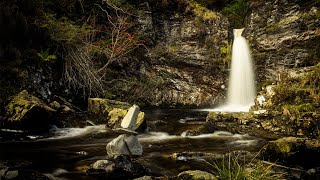 Relaxing by Rosies Waterfall in the Galloway Forest Park With Natural Waterfall Sounds [upl. by Bari]