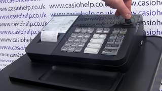 CASIO SES10  PCRT280 Cash Register Instructions How To Print Receipts [upl. by Ynnelg]