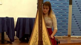 Guillaume Connesson  Toccata for harp  Justina Varkulevičiūtė HD [upl. by Lahsiv745]