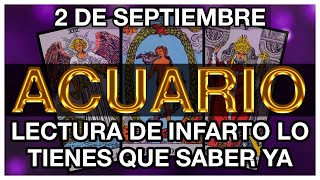 ACUARIO HORÓSCOPO DE HOY 😱🆘😫 2 DE SEPTIEMBRE 2024  ACUARIO HOY ♒ ACUARIO TAROT [upl. by Lapotin]