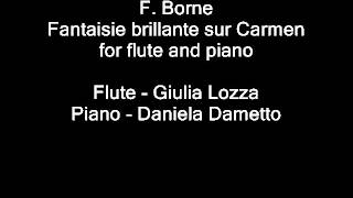 F Borne  Fantaisie brillante sur Carmen for flute and piano [upl. by Olympias]