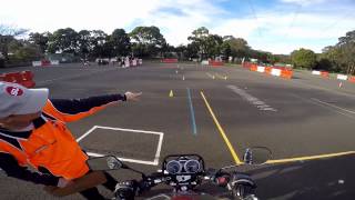 NSW Motorcycle Operator Skills Test MOST  My RAW footage [upl. by Yelnoc]