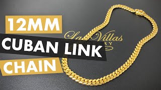 12mm Miami Cuban link Chain from Las Villas Jewelry [upl. by Oderfodog862]