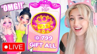 GIFTING VIP In Roblox Dress To Impress 🔴 LIVE [upl. by Niret]