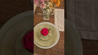 How to make a rose out of cloth napkin 🌹  how to make a rose out of a linen napkin [upl. by Augusta]