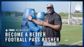 3 Football Drills to Become a Better Pass Rusher [upl. by Kowtko]