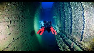 Britannic Promenade Deck Short  Paragon Dive Group 2023 Expedition [upl. by Nylegna]