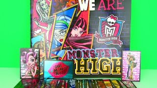 We Are Monster High Sticker Album amp Surprise Pack Opening Clawsome Toys [upl. by Aiciles]