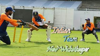 Team India New Wicketkeeper  Srikar Bharat wicketkeeing practice  Ind vs Eng  Wicket Keeping Tips [upl. by Xel]