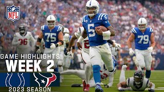 Indianapolis Colts vs Houston Texans Game Highlights  NFL 2023 Week 2 [upl. by Faludi]