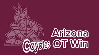 Arizona Coyotes OT Win horn [upl. by Eyahsal]