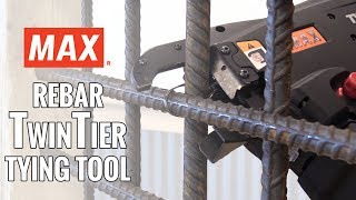 Max USA RB441T Rebar TwinTier Tying Tool [upl. by Anan396]