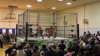 Steel Cage Match Crazy Ivan VS Timothy quotChaosquot Theory 41324 Parlin NJ ECPW [upl. by Alarise]