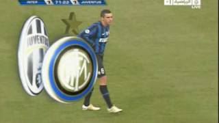 Coppa Italia Inter 21 Juventus Lucios goal 11 [upl. by Sidoney779]