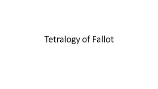 Tetralogy of Fallot [upl. by Oigile]