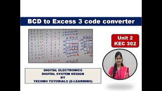 U2L26  BCD to Excess3 code converter  BCD to Excess 3 Code Conversion  BCD to Excess3 [upl. by Noirb52]