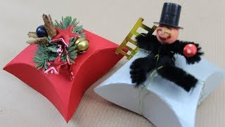 Schachtel fürs Weihnachtsgeschenk oder für die Silvester Deko basteln ❁ Deko Ideen mit FloraShop [upl. by Regor]