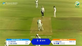 South Africa A vs West Indies A  1st Four Day Match  Day 2 [upl. by Haimrej]