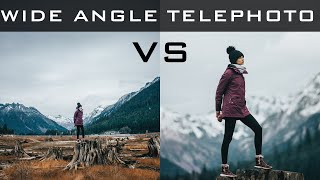 Wide angle VS Telephoto lens  THE BASICS [upl. by Kathlin653]