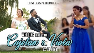 Cajetan amp Viola Wedding Toast Song  02 09 2023  1 Year Anniversary [upl. by Aviva462]