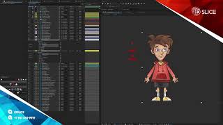 IDslice  rigging a character in AE  Duik bassel [upl. by Ellerret]