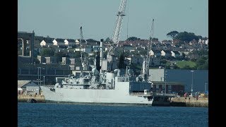 HMS CUMBERLAND F85 AT DEVONPORT NAVAL BASE  26th June 2011 [upl. by Sherline]