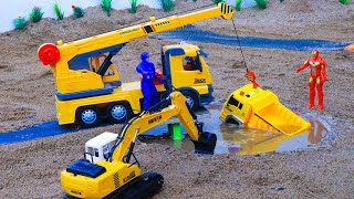 diy mini tractor dengerous stuck in mud with full trolley bamboo science project jcb💚 [upl. by Zumwalt735]