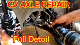 How To Repair Drive ShaftAxle  Axle Boot से Grease Leak Repair  CV Axle Joint Boot Replacement [upl. by Zanahs]