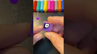 How to draw the Twitch logo on the T key on my keyboard keyboardart twitch howtodraw [upl. by Vareck]