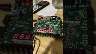 Seven Segment Decade Counter Using DIGILENT Nexys4 FPGA Board [upl. by Selec]