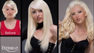 Clipin hair extensions from short to long hair [upl. by Assyn]